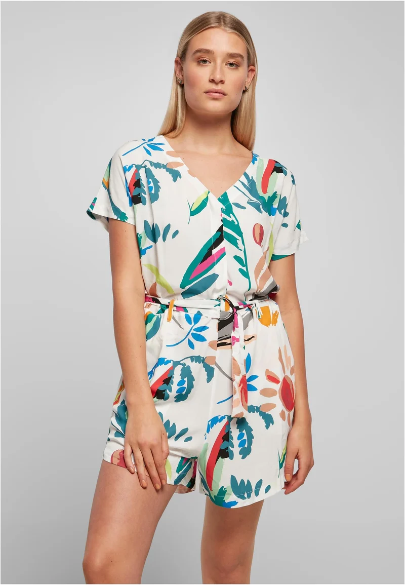 UC Short Viscose Belt Jumpsuit