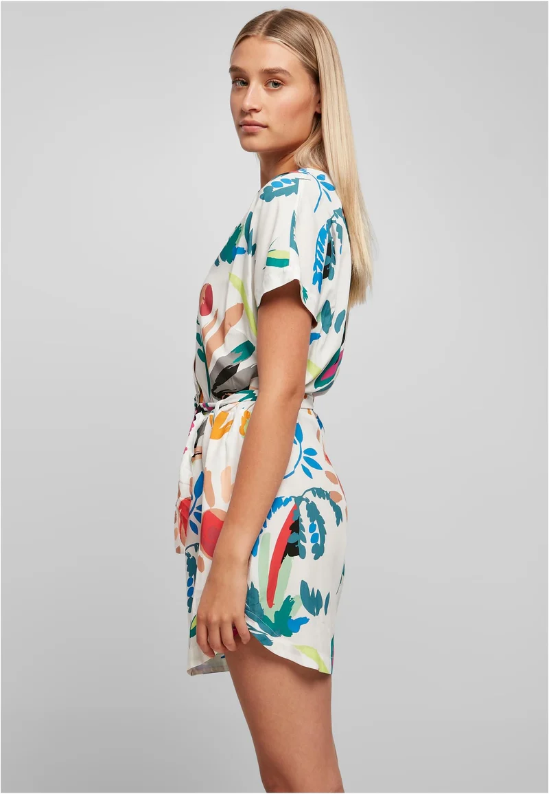 UC Short Viscose Belt Jumpsuit