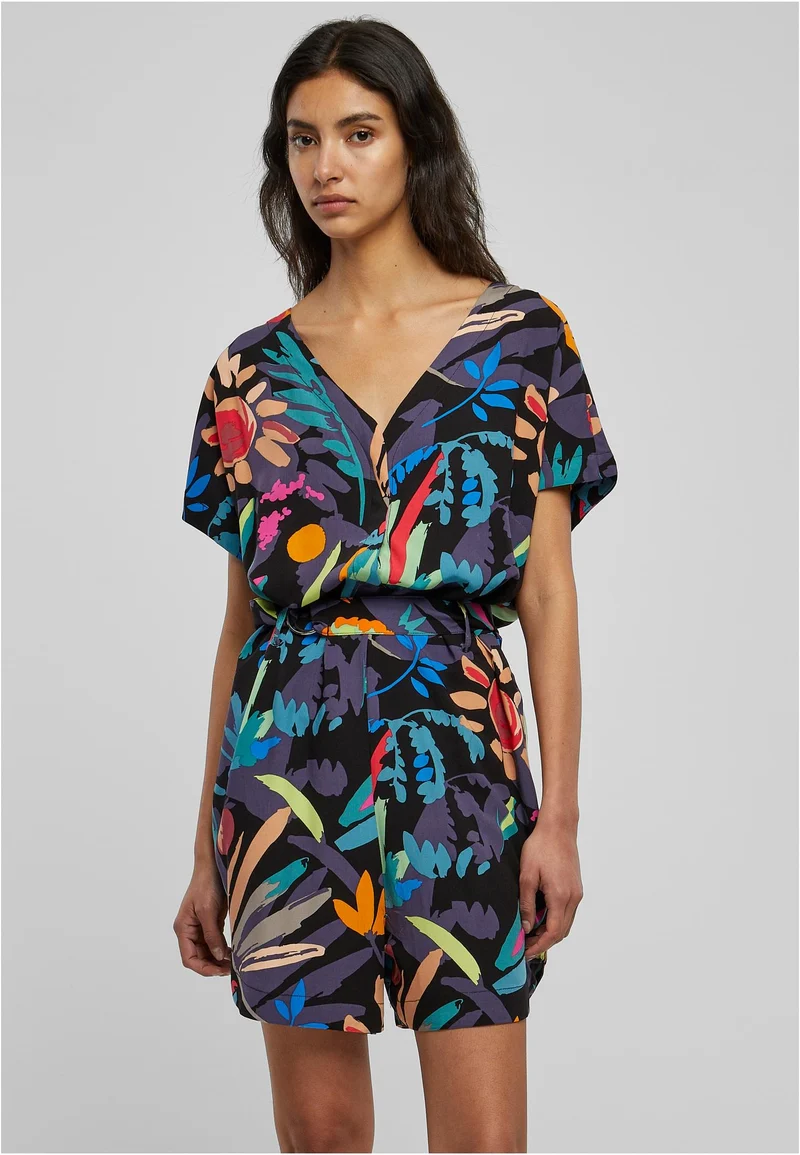 UC Short Viscose Belt Jumpsuit