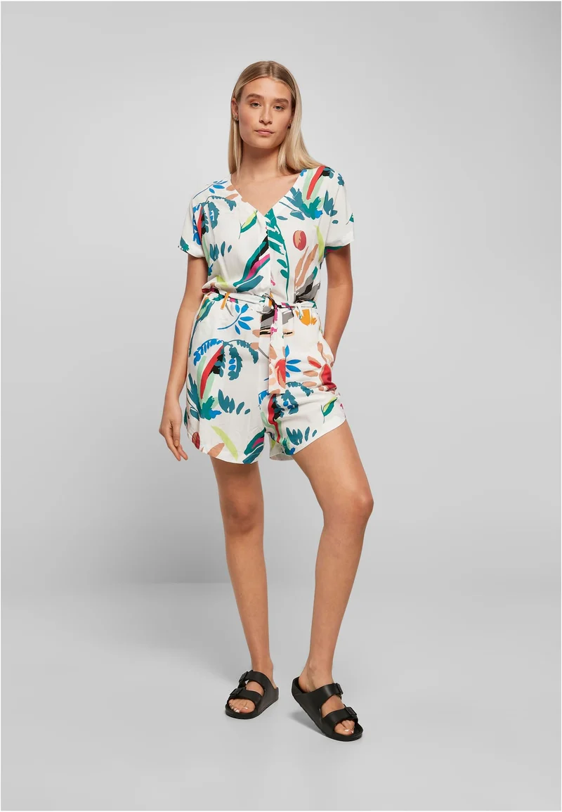 UC Short Viscose Belt Jumpsuit