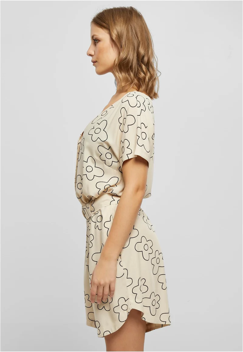 UC Short Viscose Belt Jumpsuit
