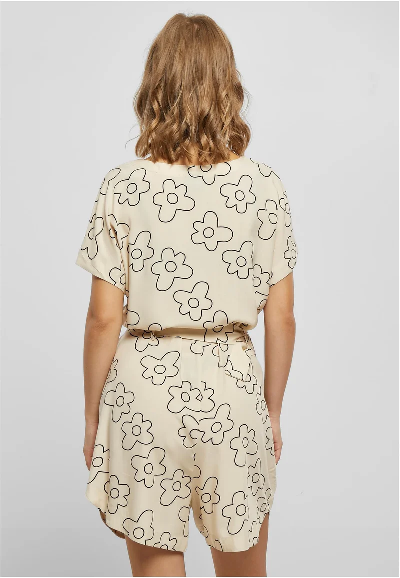 UC Short Viscose Belt Jumpsuit