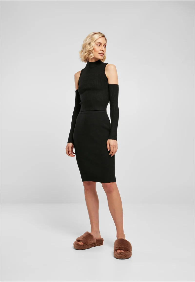 UC Rib Knit Cut Out Sleeve Longsleeve