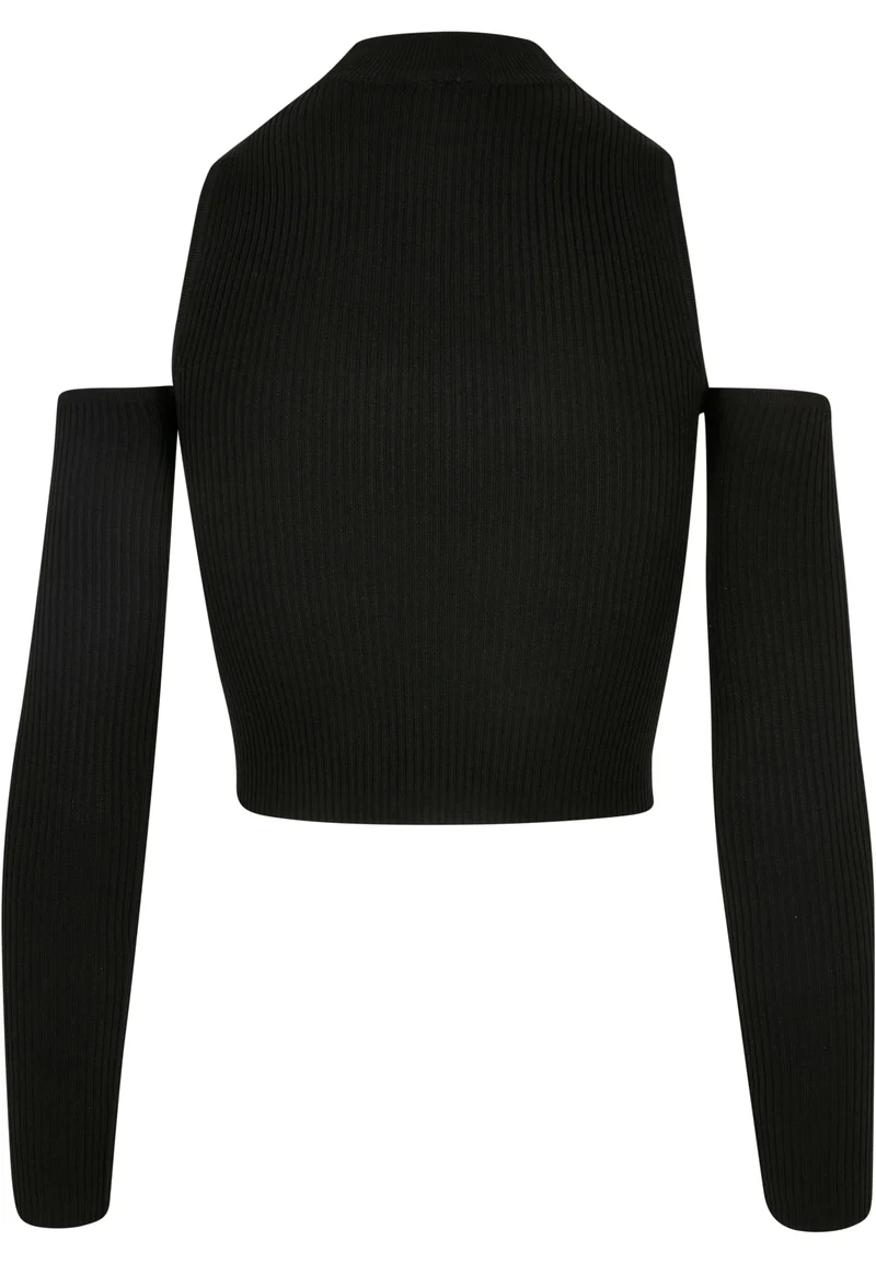 UC Rib Knit Cut Out Sleeve Longsleeve