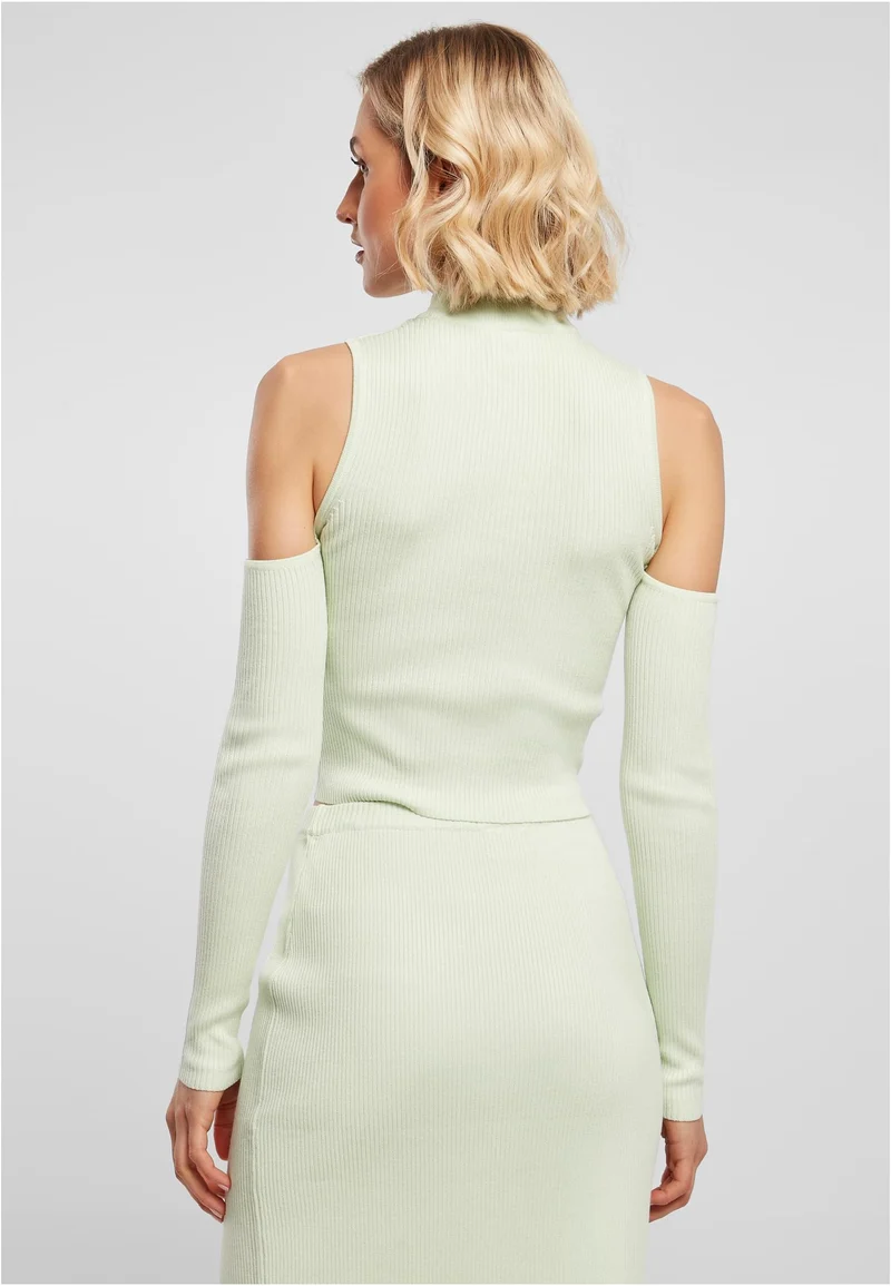 UC Rib Knit Cut Out Sleeve Longsleeve