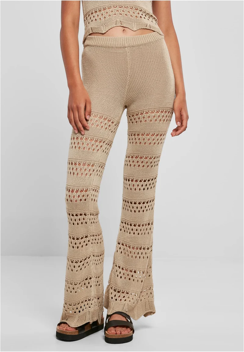 UC Flared Crochet Knit Tights