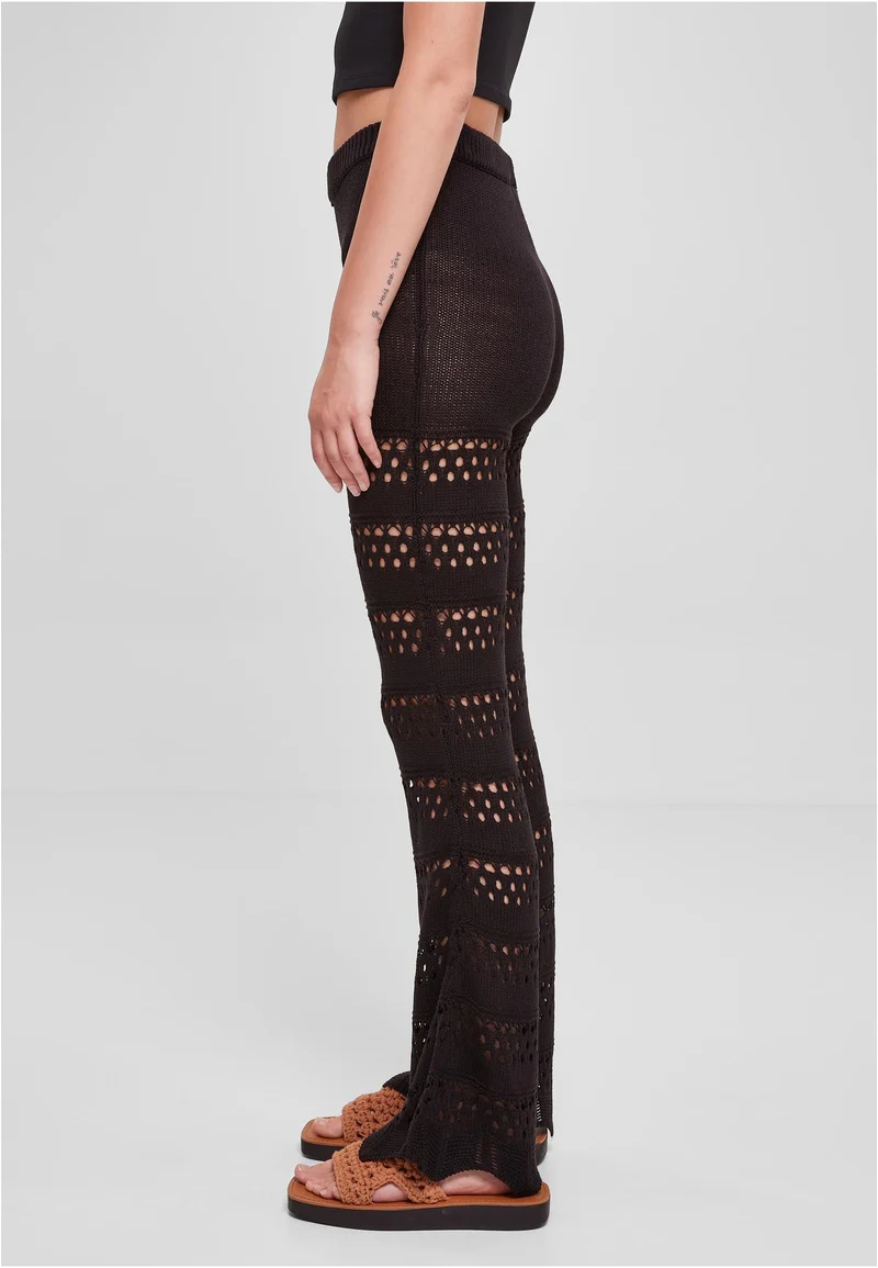 UC Flared Crochet Knit Tights