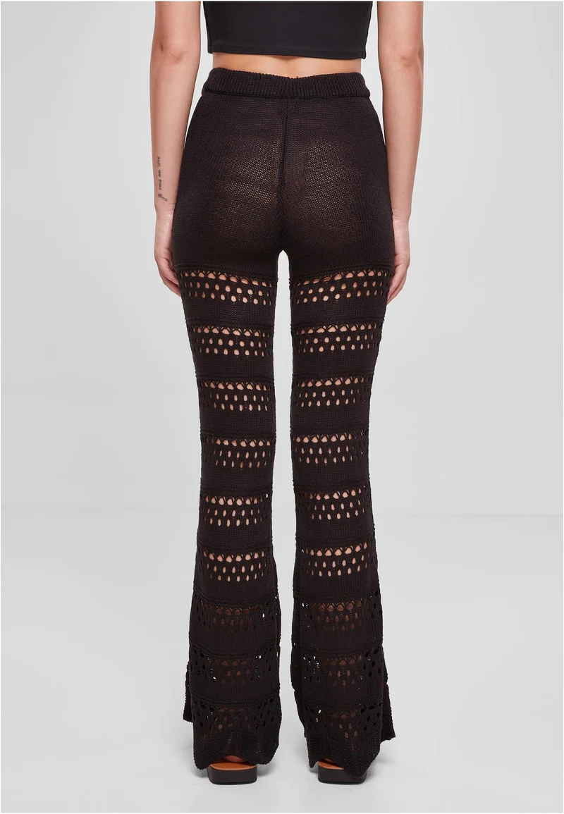 UC Flared Crochet Knit Tights