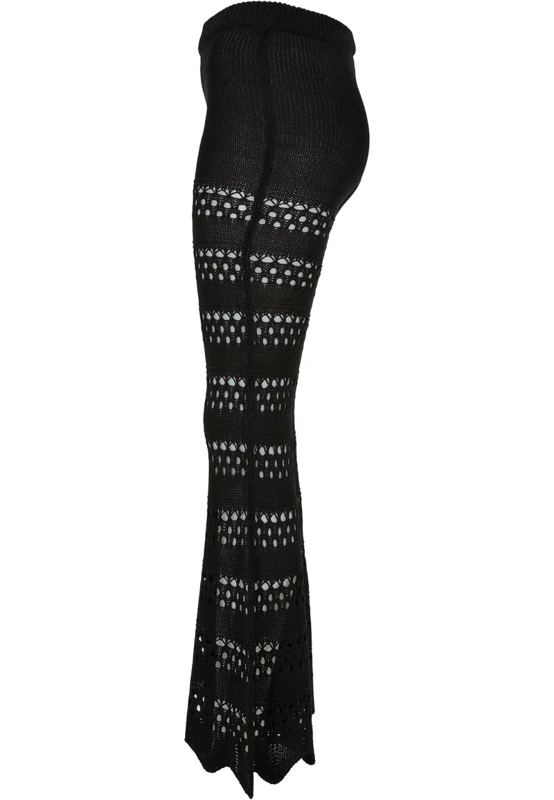 UC Flared Crochet Knit Tights