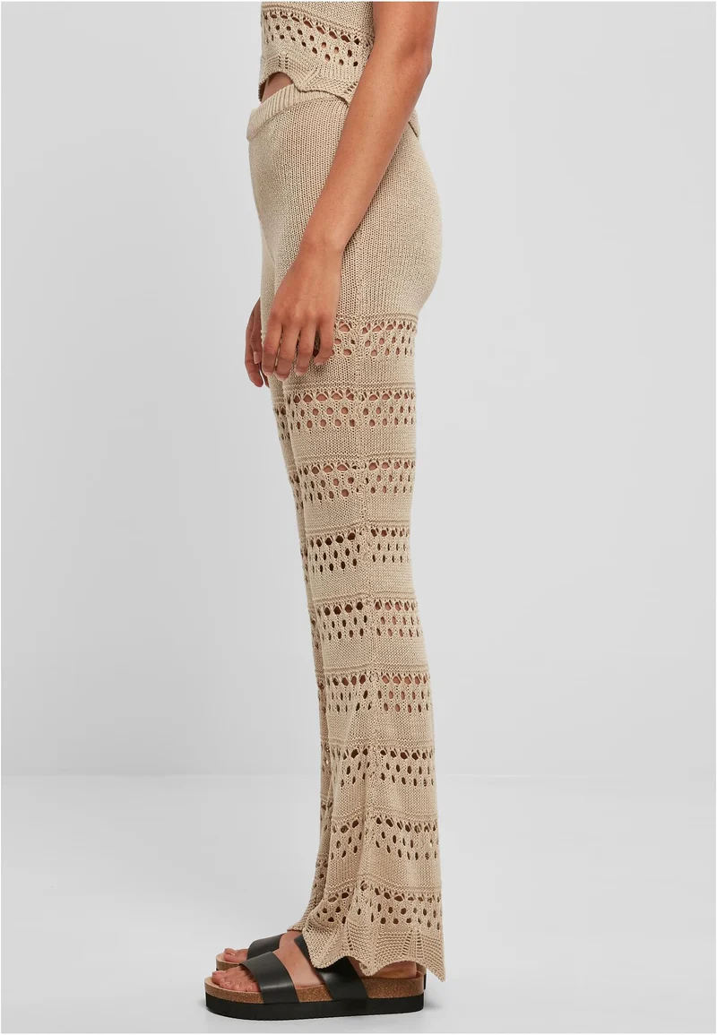 UC Flared Crochet Knit Tights