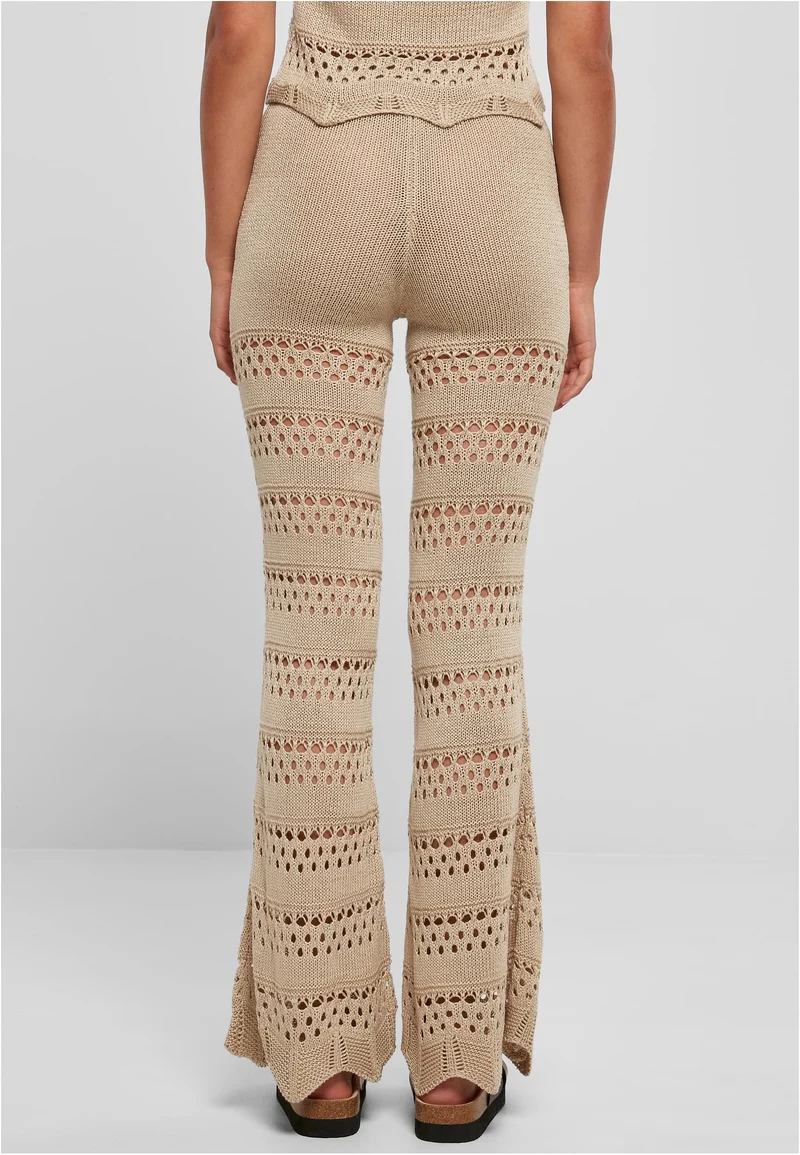 UC Flared Crochet Knit Tights