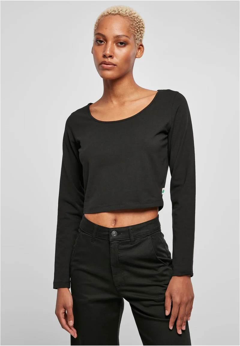 UC Organic Wide Neck Cropped Longsleeve