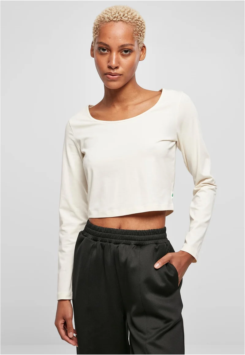 UC Organic Wide Neck Cropped Longsleeve