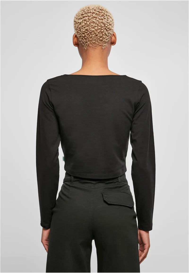UC Organic Wide Neck Cropped Longsleeve