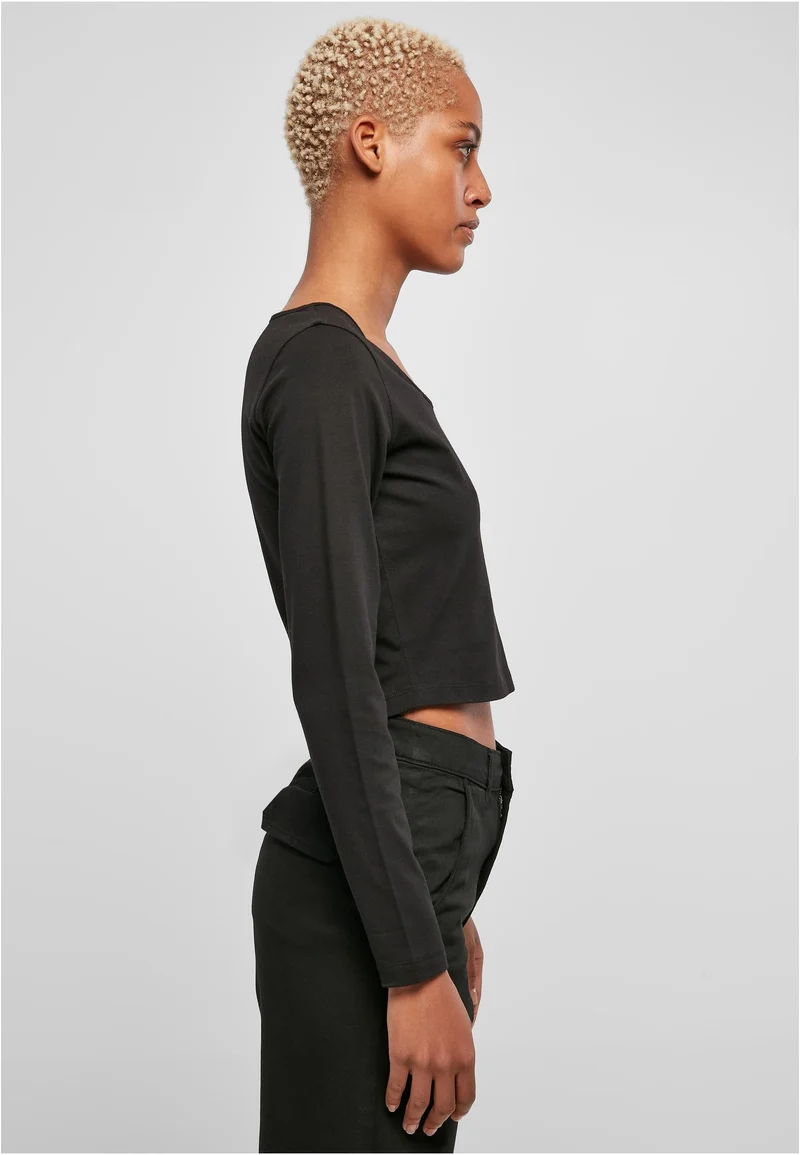 UC Organic Wide Neck Cropped Longsleeve