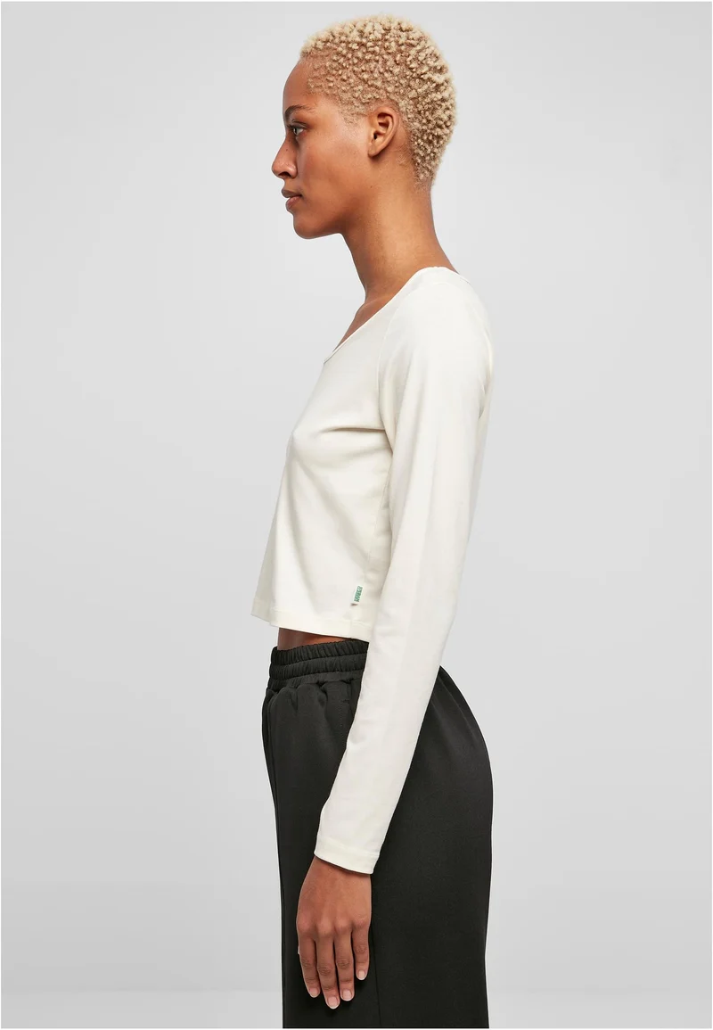 UC Organic Wide Neck Cropped Longsleeve
