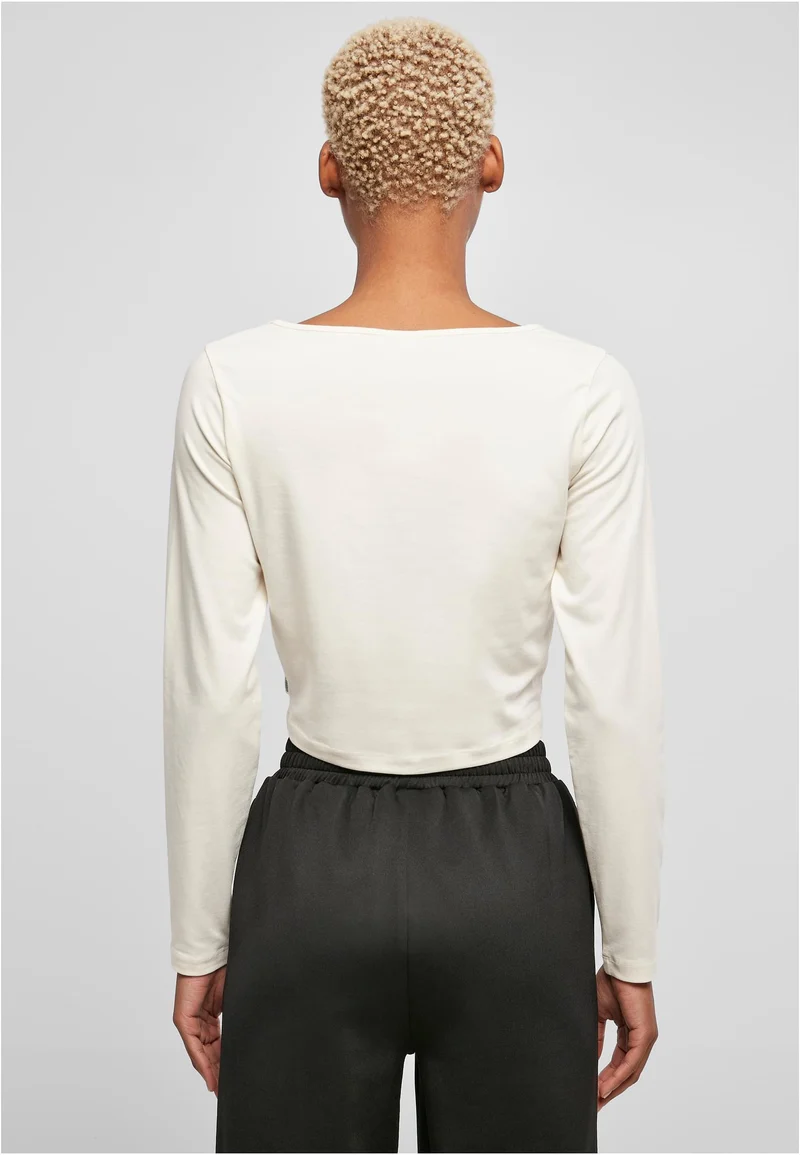UC Organic Wide Neck Cropped Longsleeve