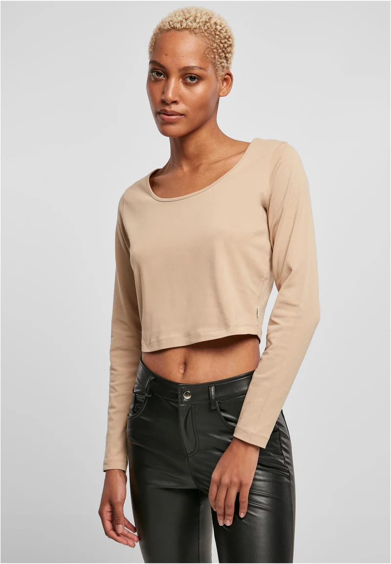 UC Organic Wide Neck Cropped Longsleeve