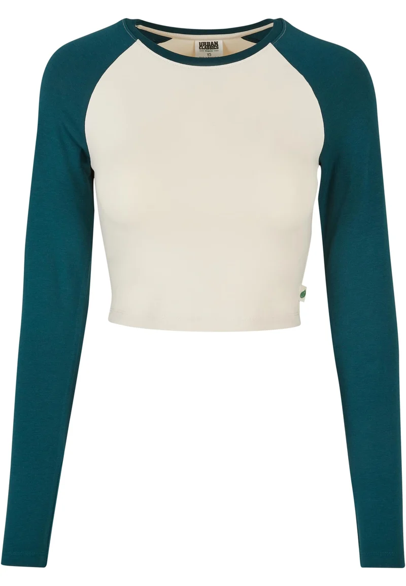 UC Organic Cropped Retro Baseball Longsleeve