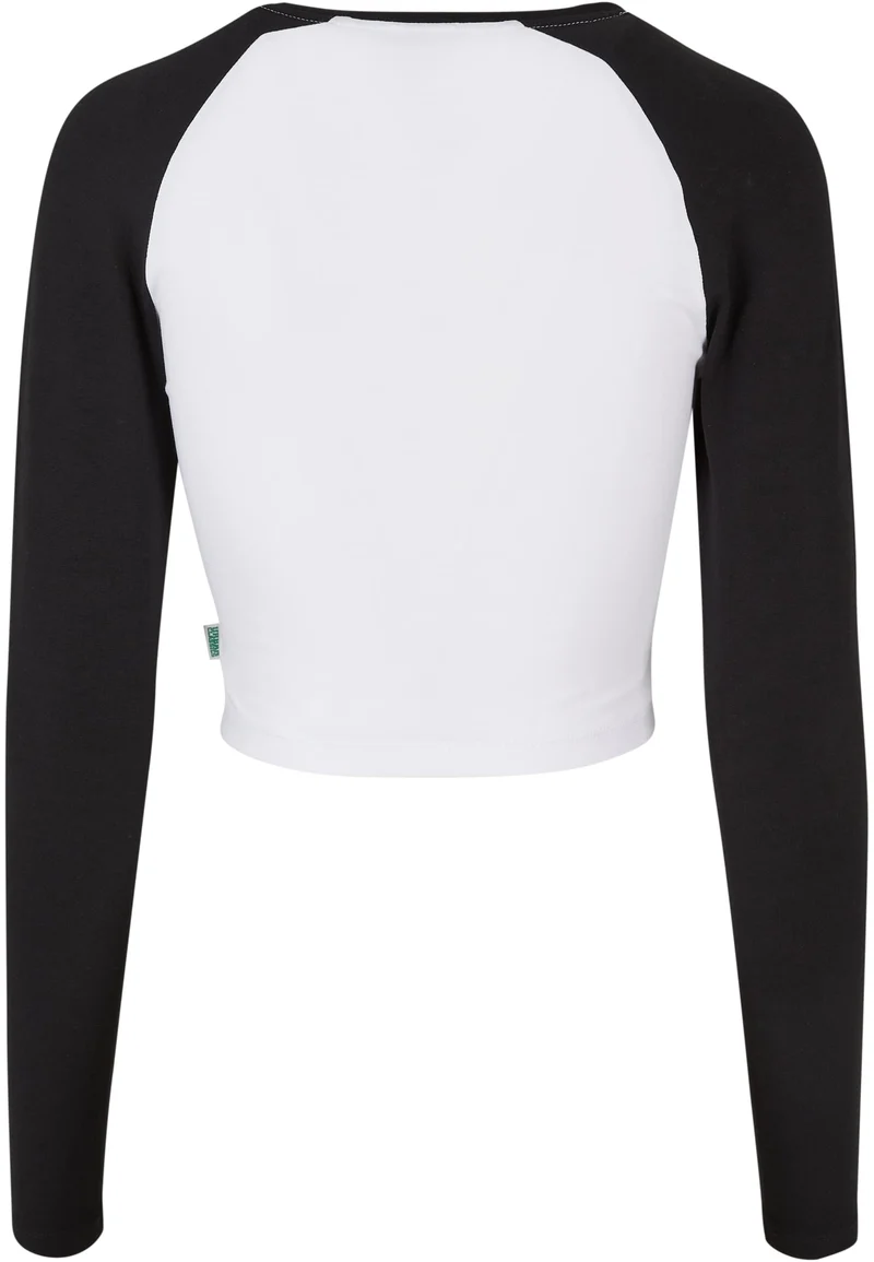 UC Organic Cropped Retro Baseball Longsleeve