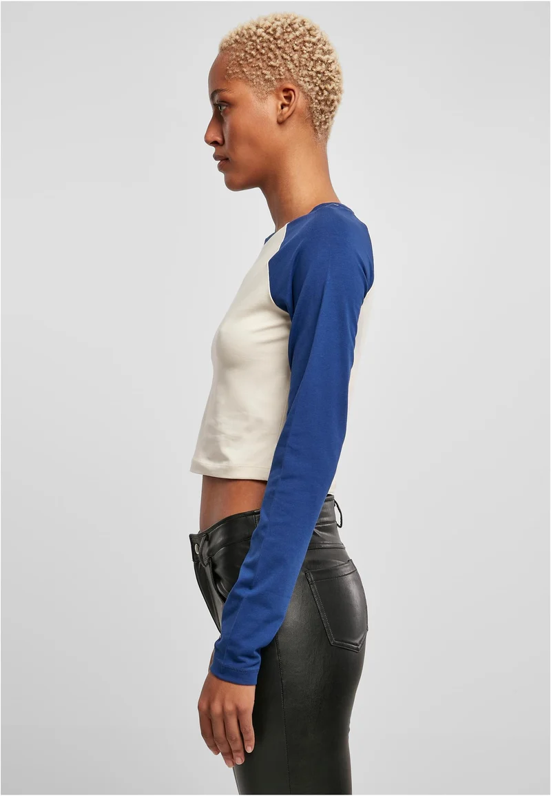 UC Organic Cropped Retro Baseball Longsleeve