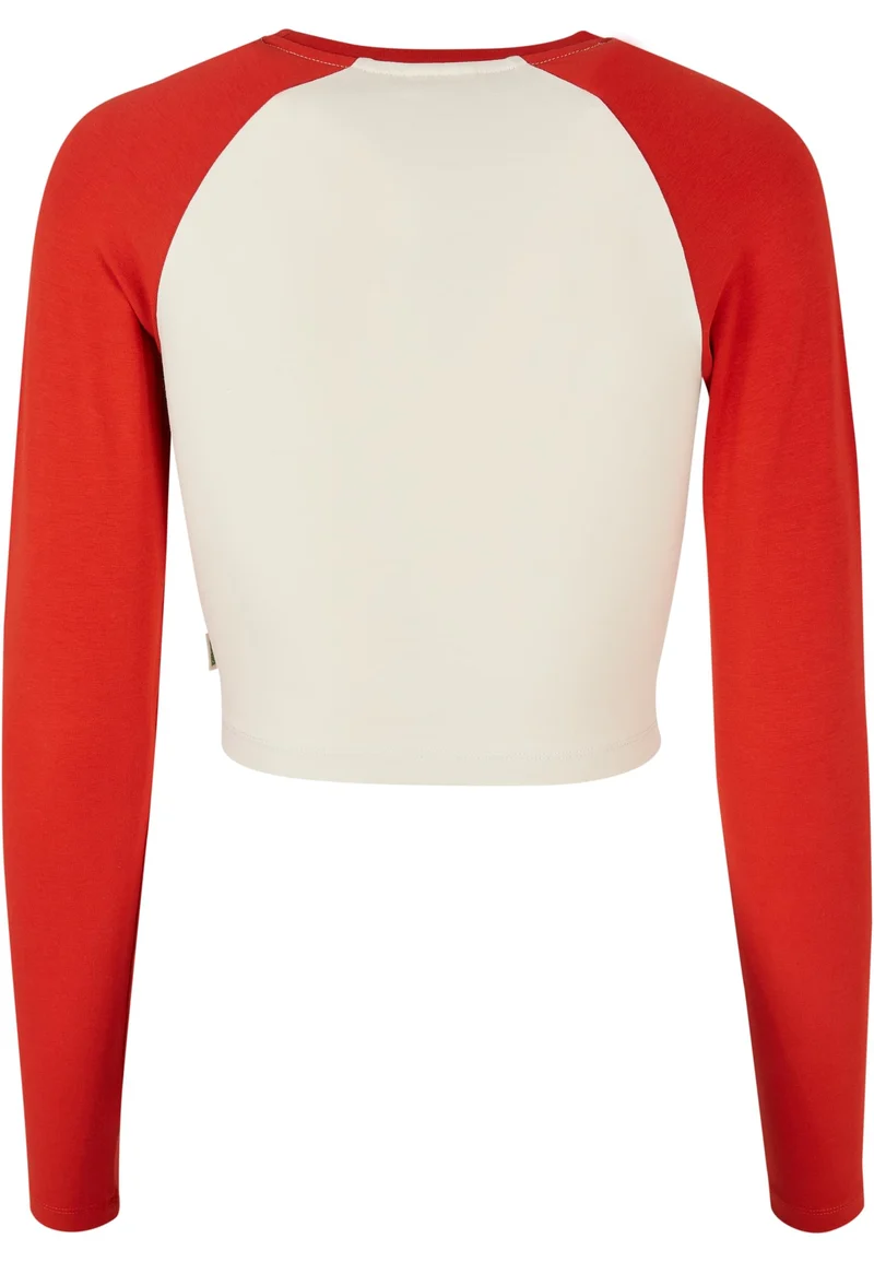UC Organic Cropped Retro Baseball Longsleeve
