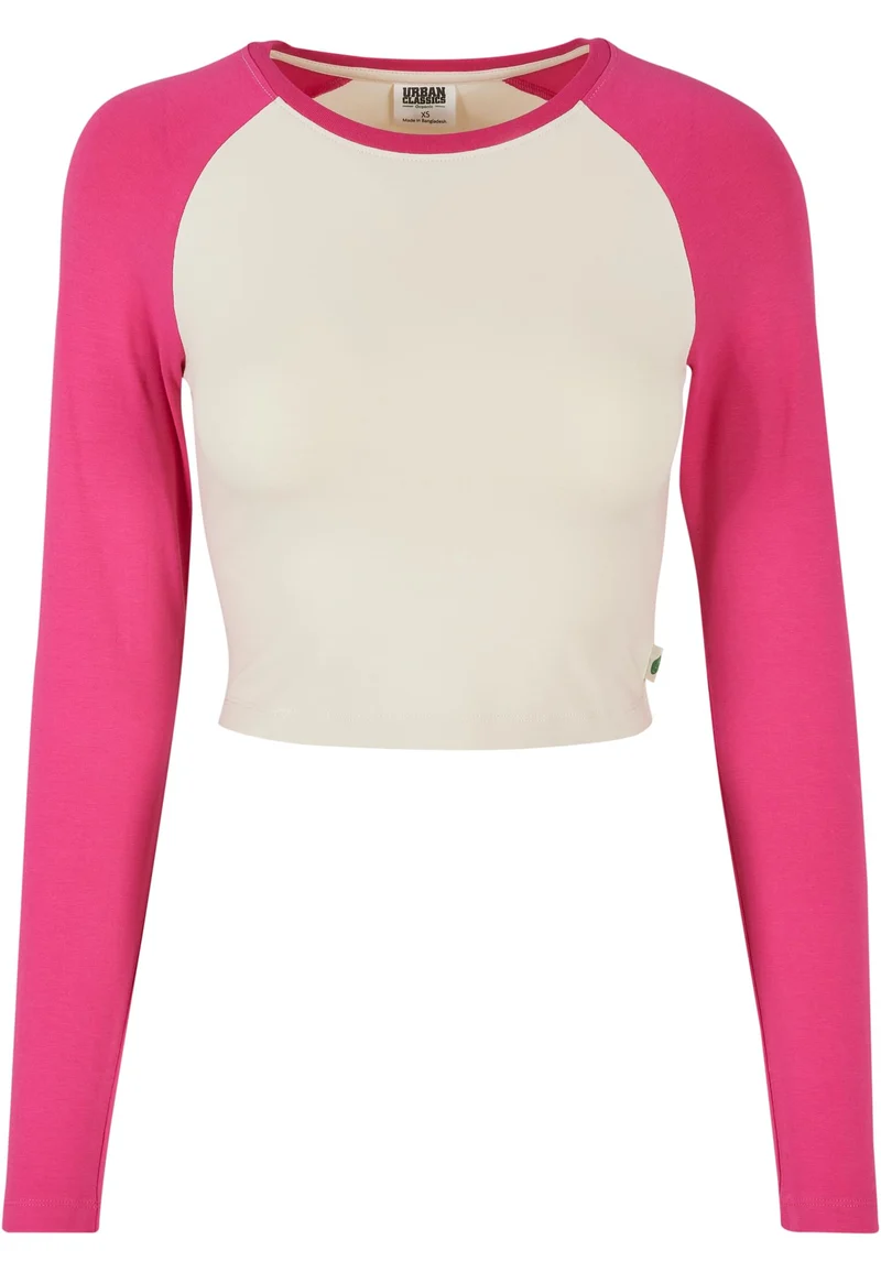 UC Organic Cropped Retro Baseball Longsleeve