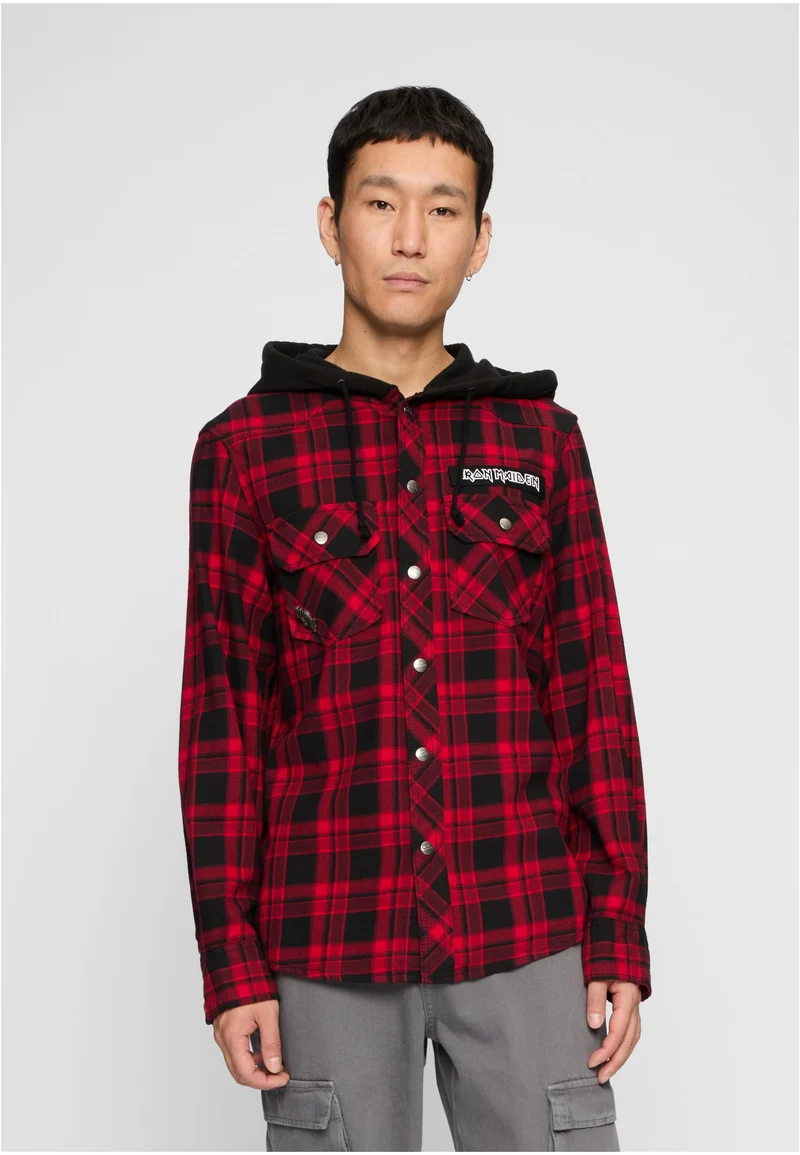B Iron Maiden Checkshirt Sweathood Eddy