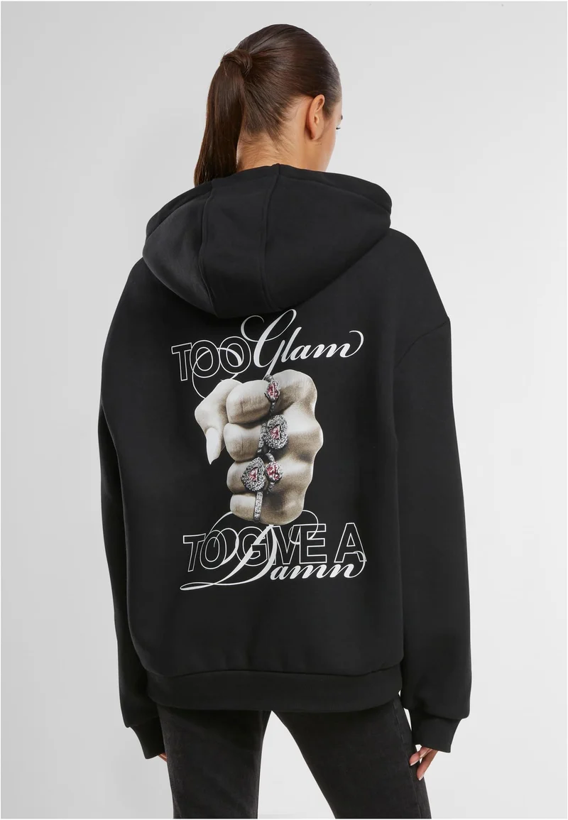 MT Give A Damn Ladies Fluffy Hoody