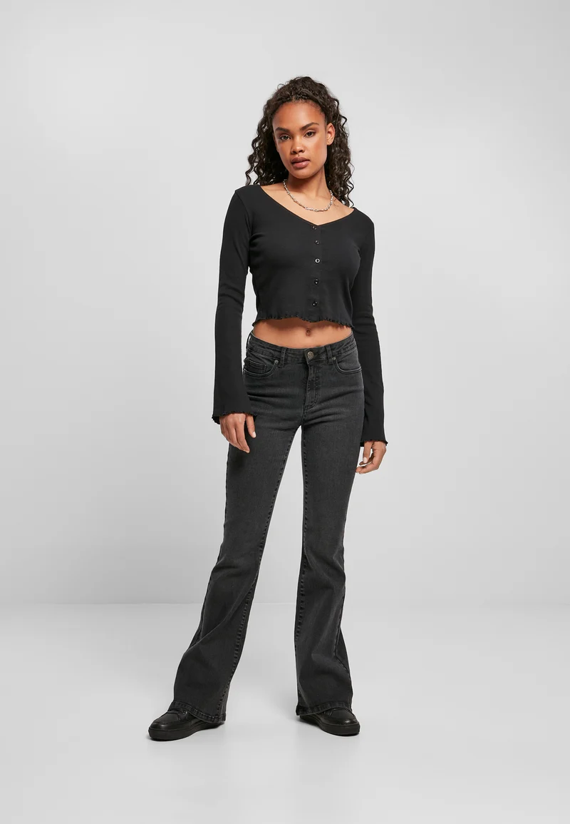 UC Cropped Rib Cardigan