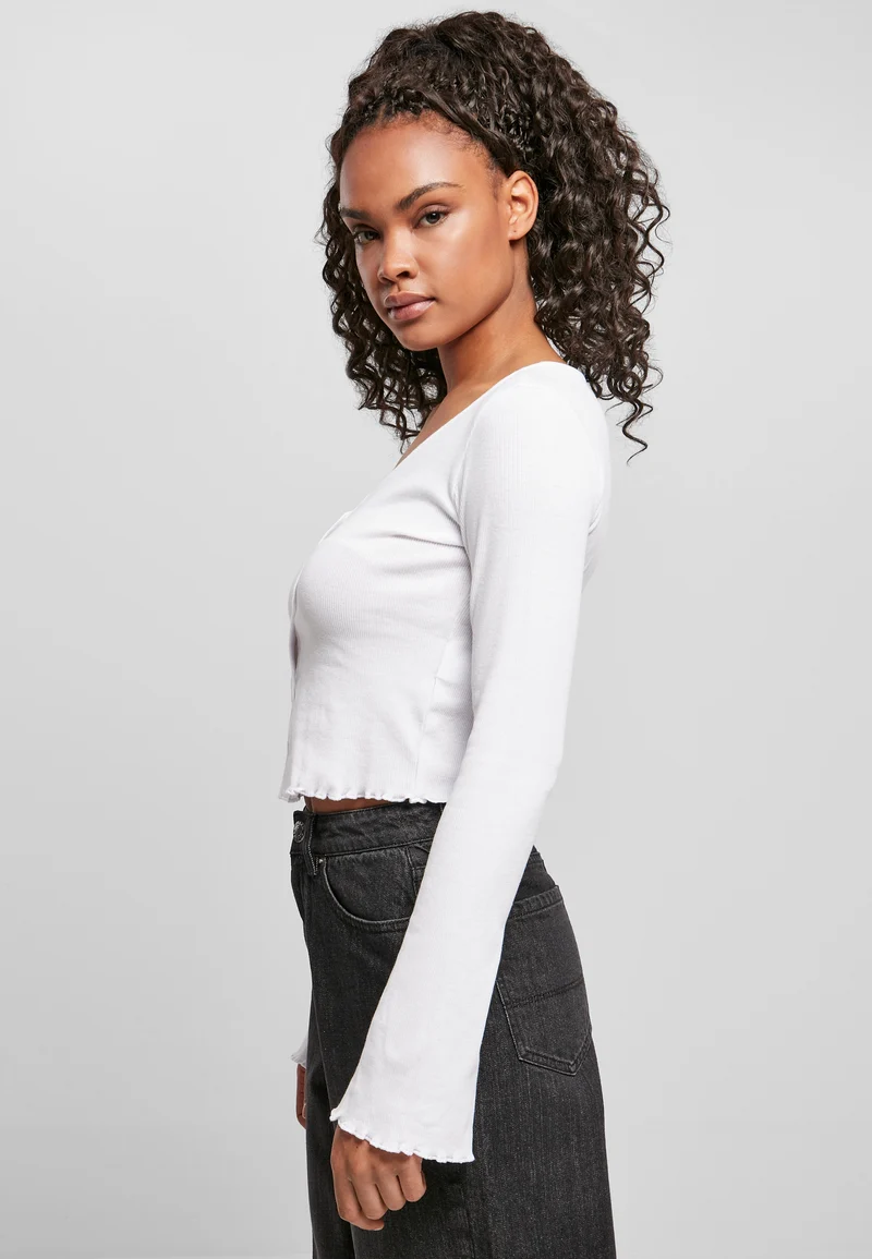 UC Cropped Rib Cardigan