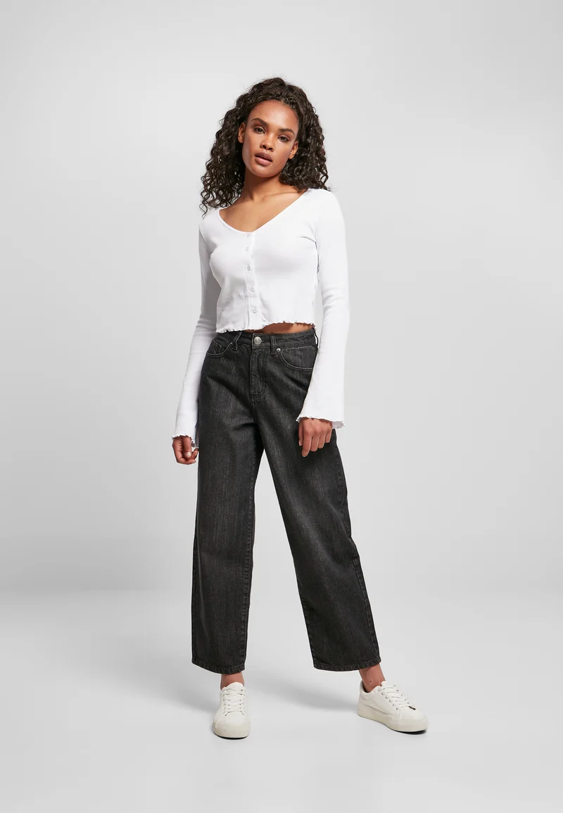 UC Cropped Rib Cardigan