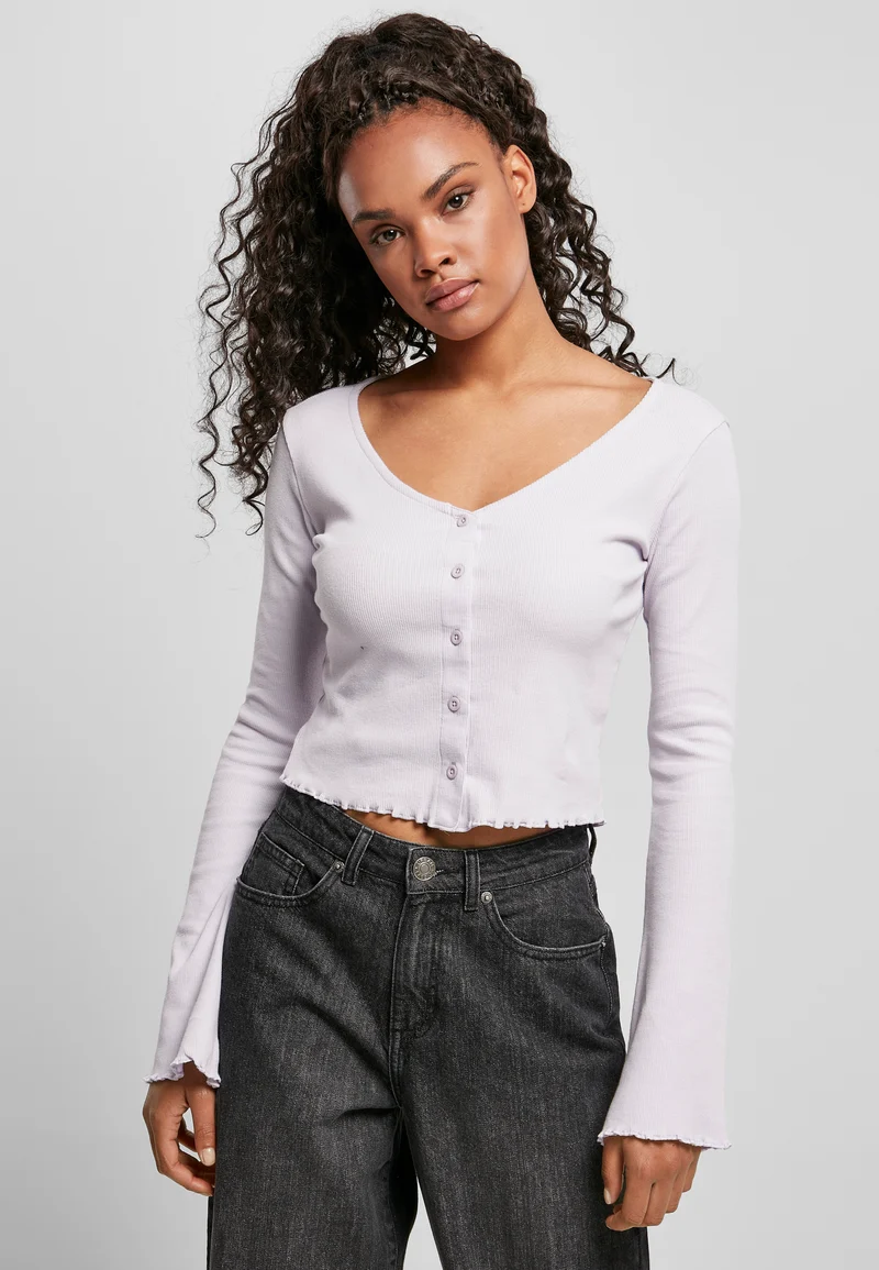 UC Cropped Rib Cardigan