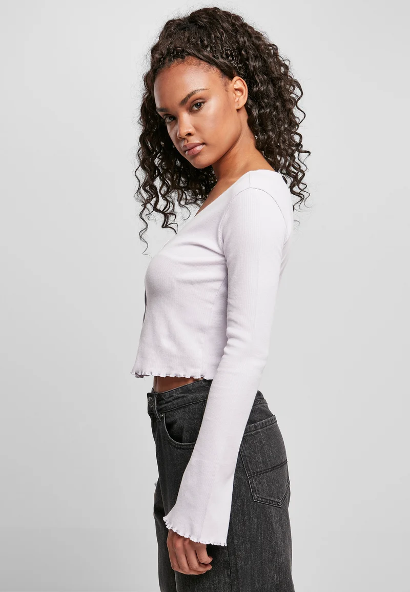 UC Cropped Rib Cardigan