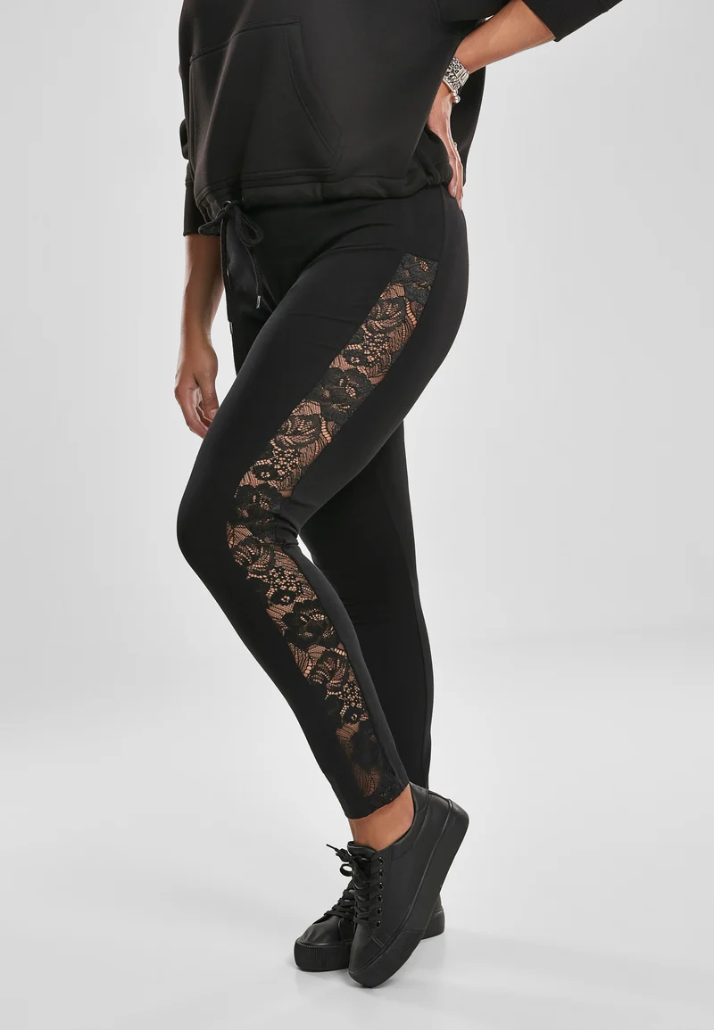 UC Lace Striped Tights