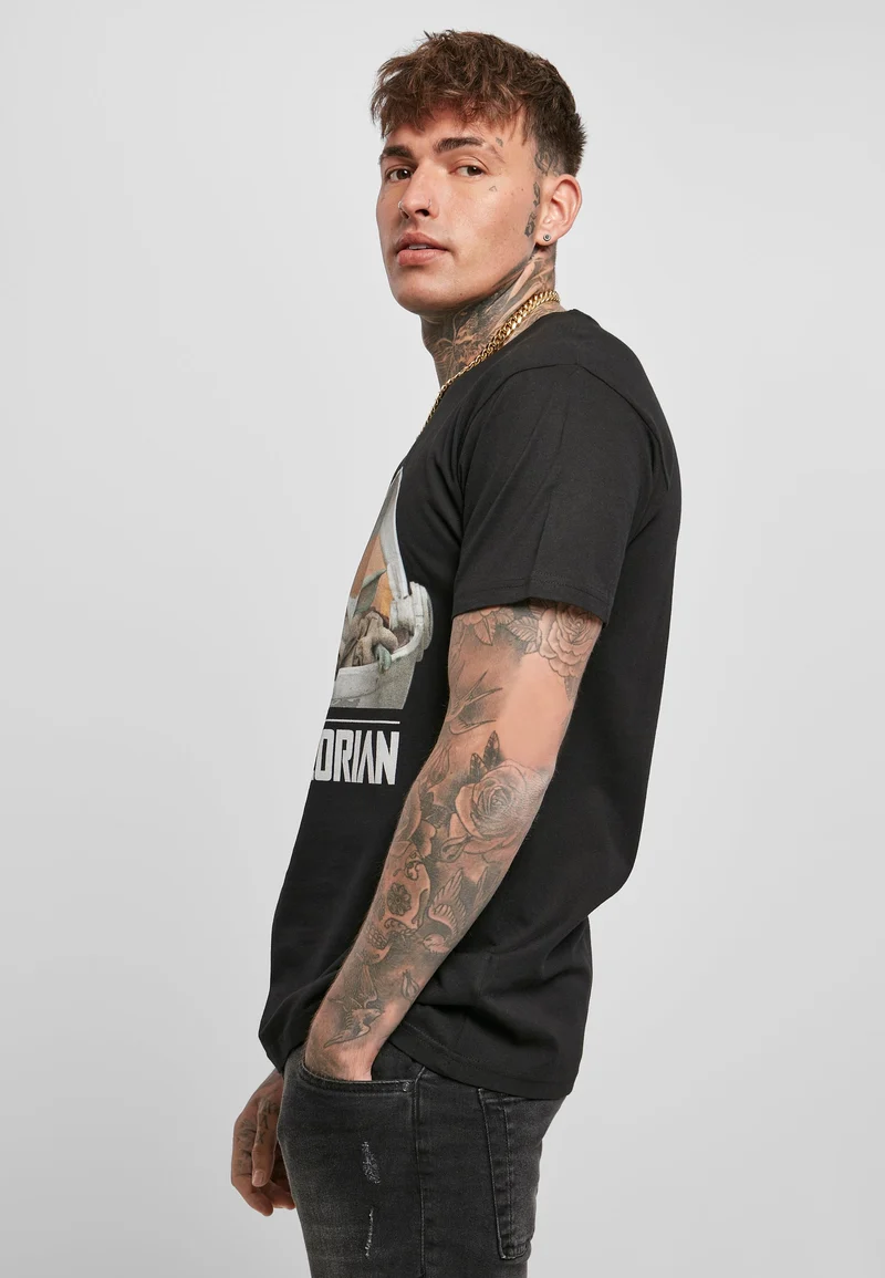 MC Baby Yoda Mandalorian Logo Tee