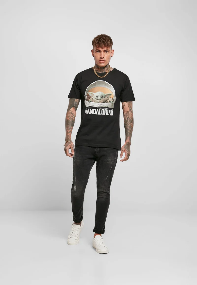 MC Baby Yoda Mandalorian Logo Tee