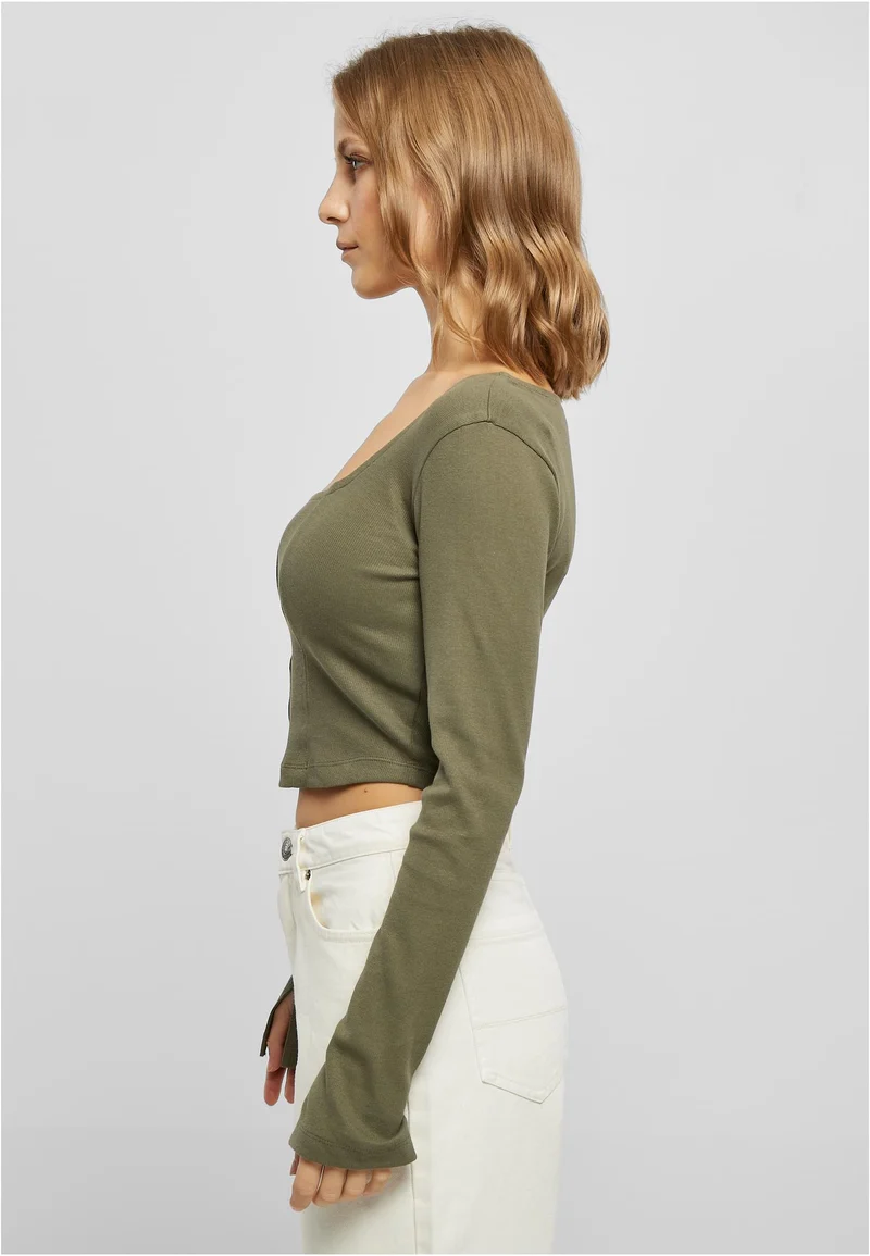 UC Short Rib Corsage Longsleeve