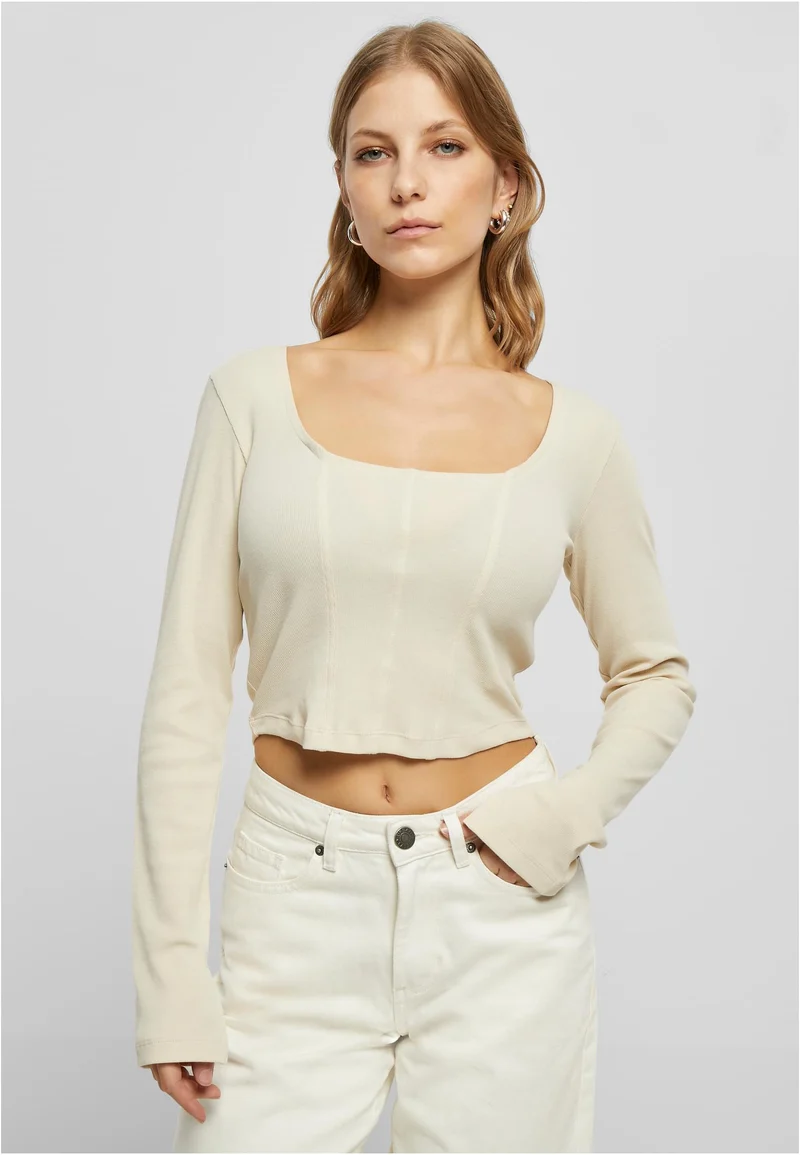UC Short Rib Corsage Longsleeve
