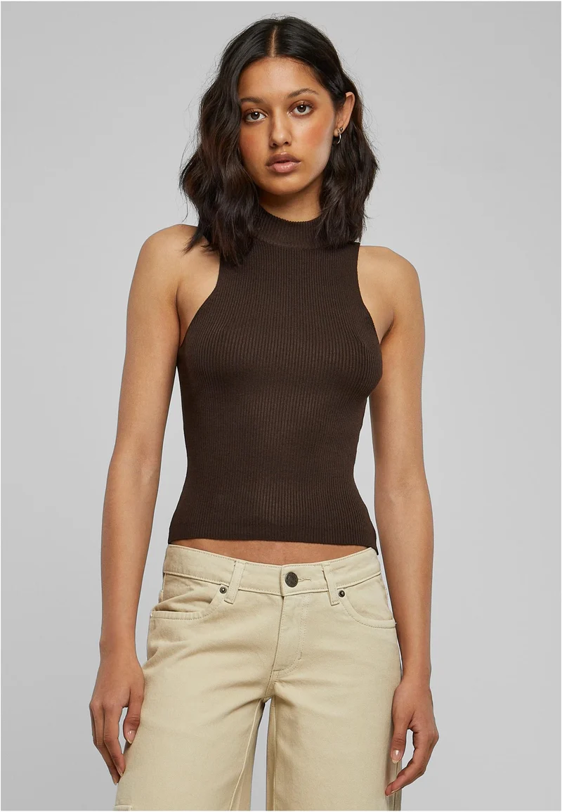 UC Short Rib Knit Turtleneck Top