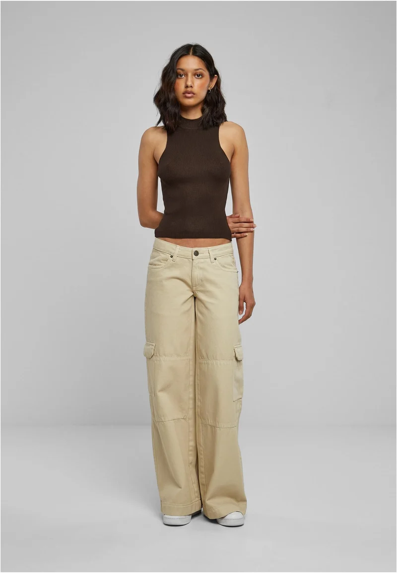 UC Short Rib Knit Turtleneck Top