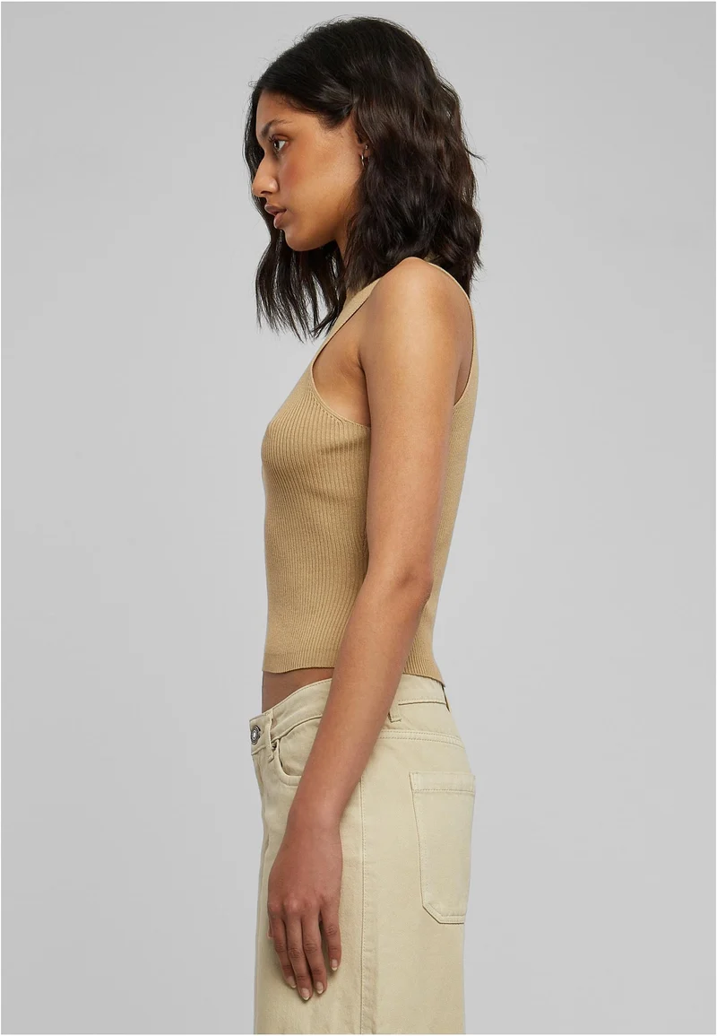 UC Short Rib Knit Turtleneck Top