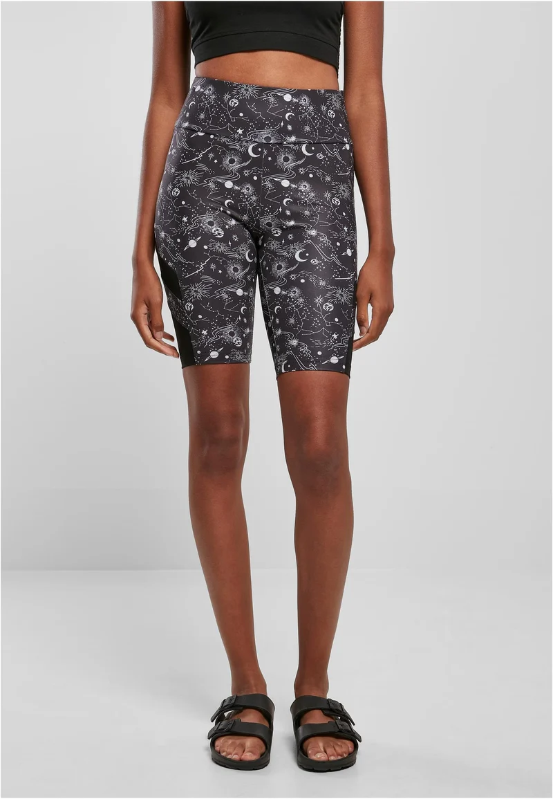 UC High Waist Tech Mesh AOP Cycle Shorts