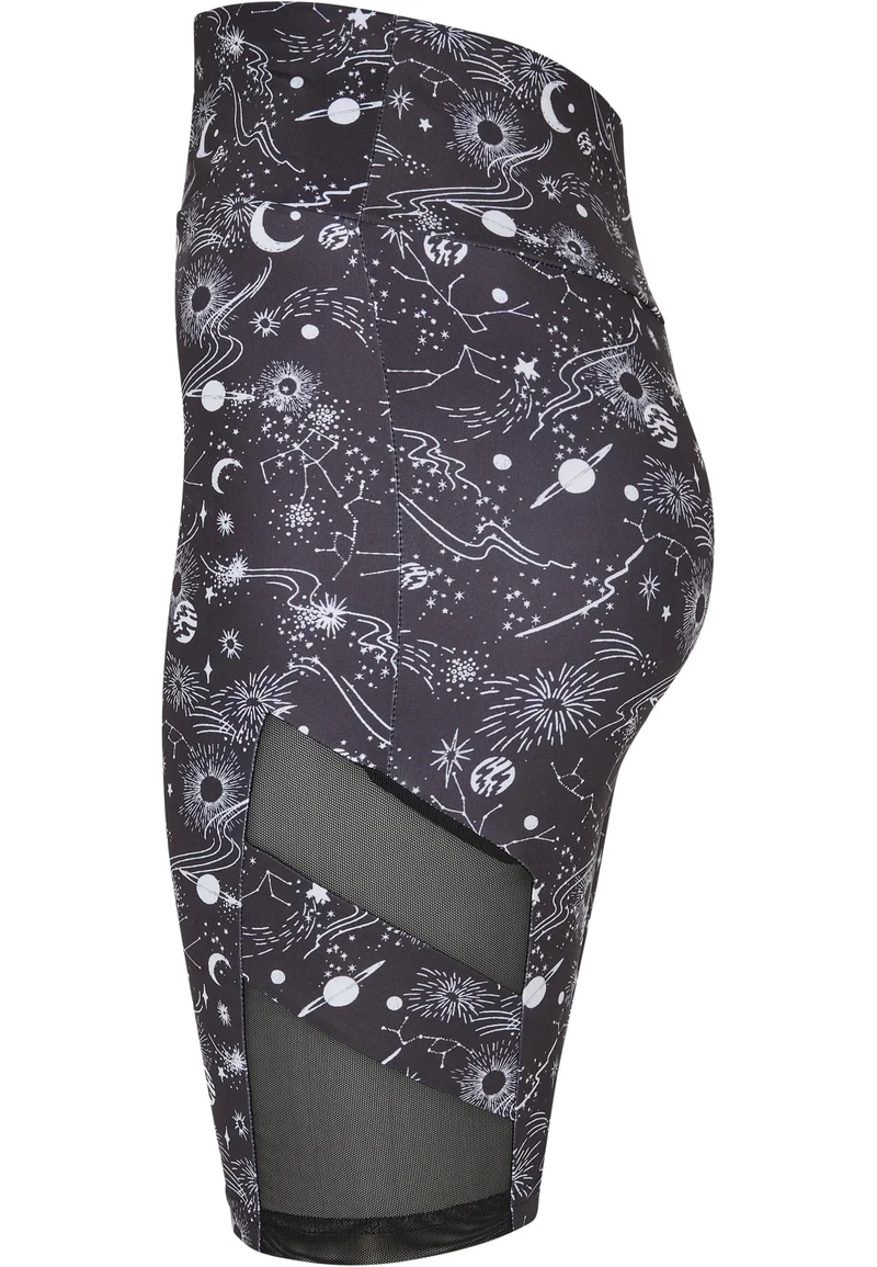 UC High Waist Tech Mesh AOP Cycle Shorts