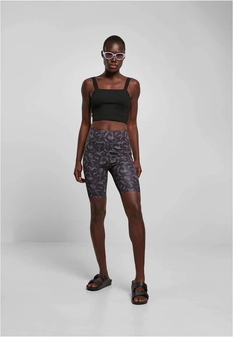 UC High Waist Tech Mesh AOP Cycle Shorts
