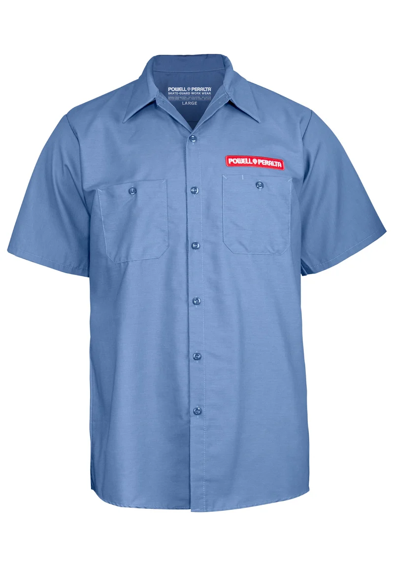 Skateboard Skeleton Work Shirt