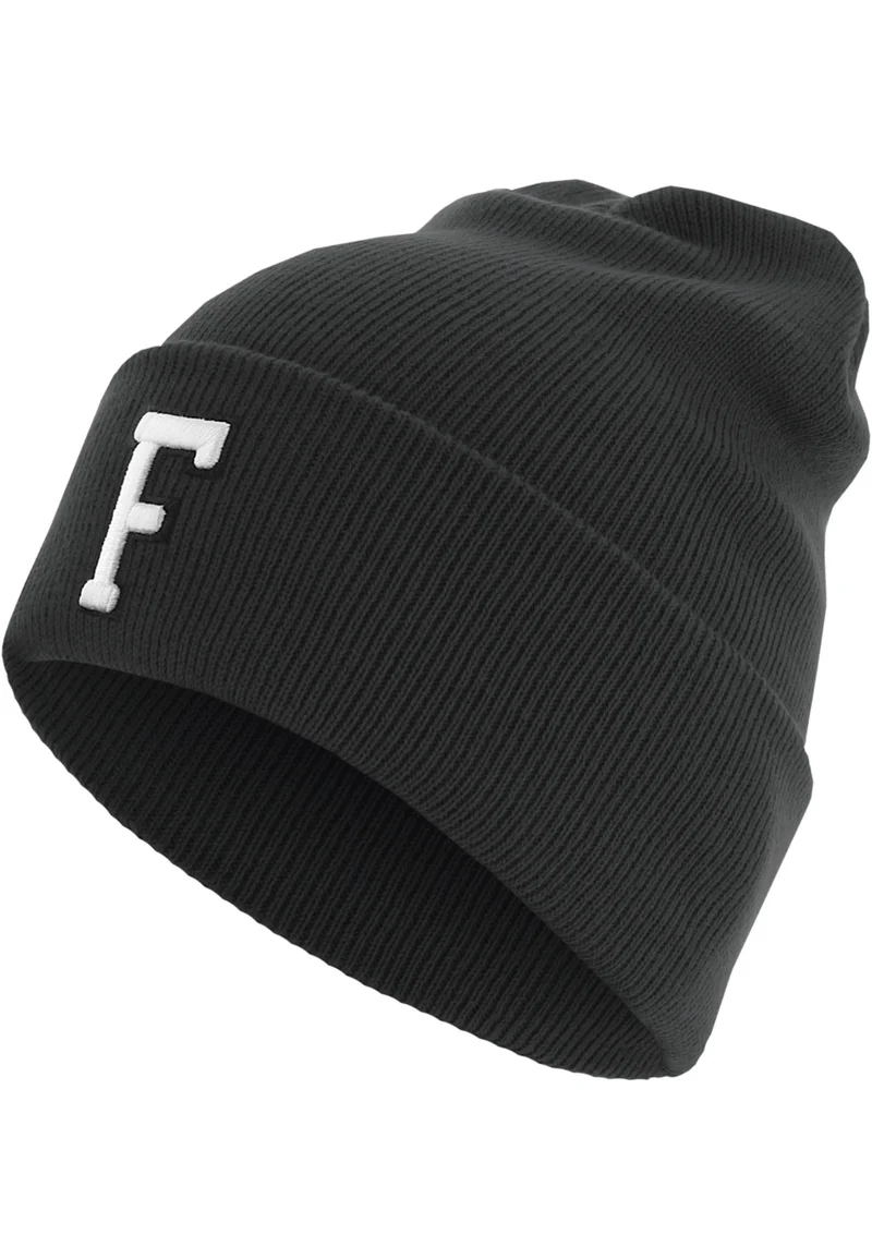 MSTRDS Letter Cuff Knit Beanie