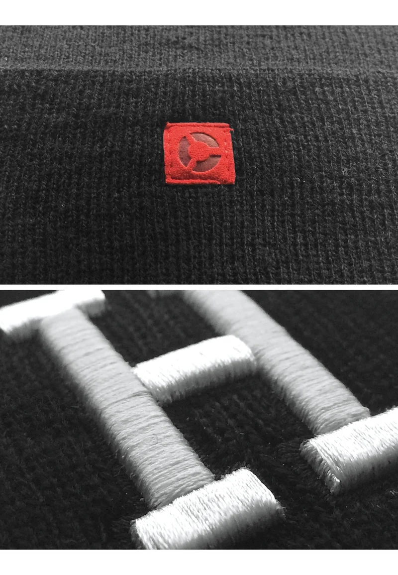 MSTRDS Letter Cuff Knit Beanie