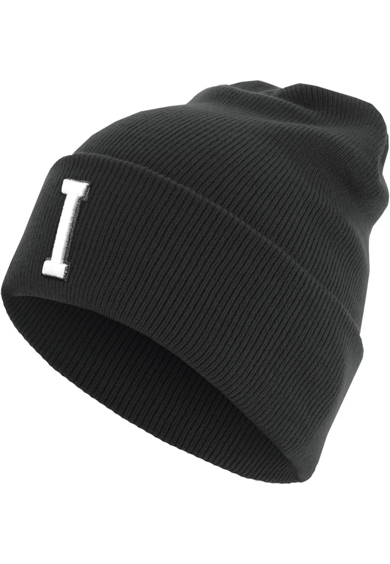 MSTRDS Letter Cuff Knit Beanie