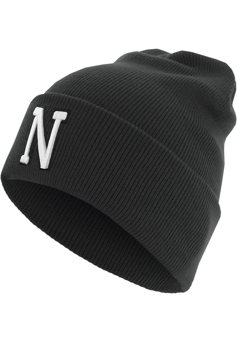 MSTRDS Letter Cuff Knit Beanie